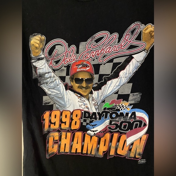 Dale Earnhardt 1998 Champion Dayton 500 tshirt large black fanatics - Picture 2 of 8